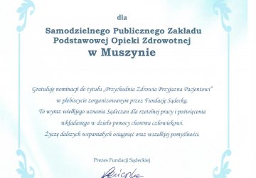 Podziękowania dla naszych pacjentów