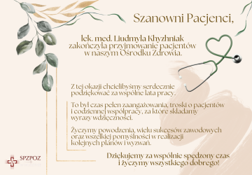 PODZIĘKOWANIA!